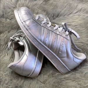 COPY - Adidas Silver Metallic superstars